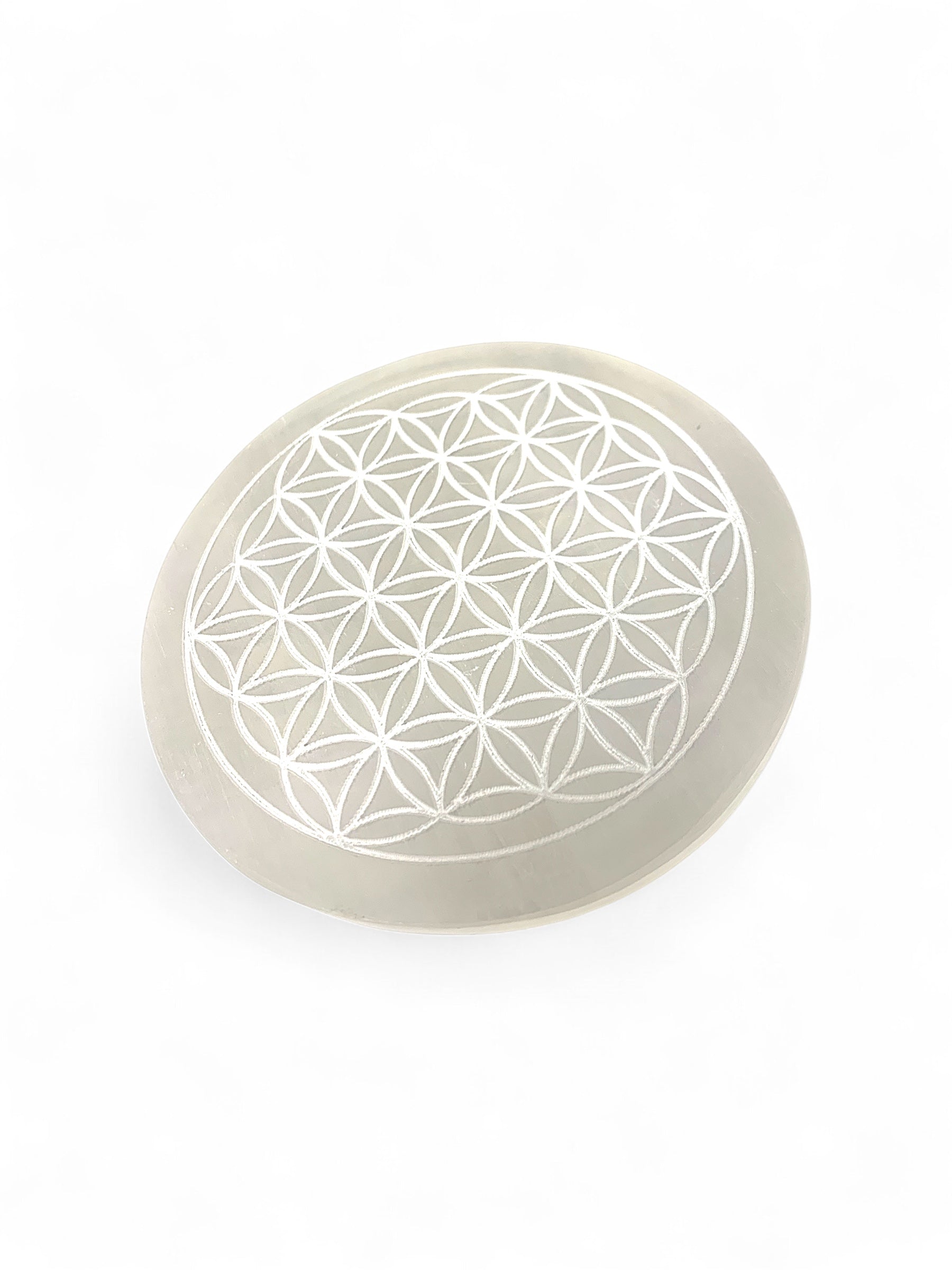 Selenite Charging Plate Tree of Life $30